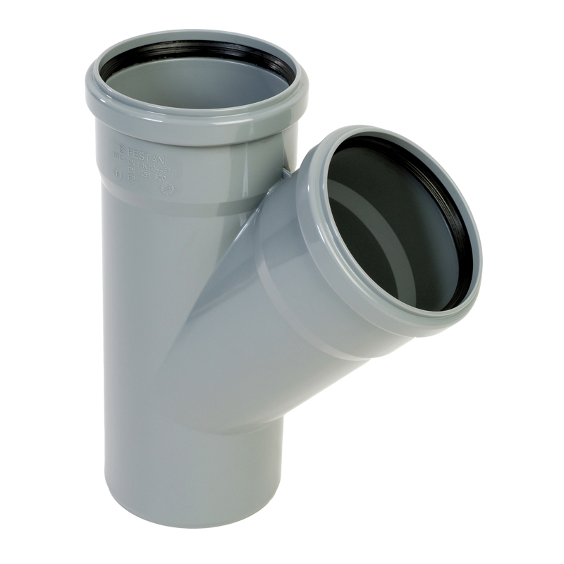 PP GREIN 70/50MM 45° Þ/4.3MM GRÁ