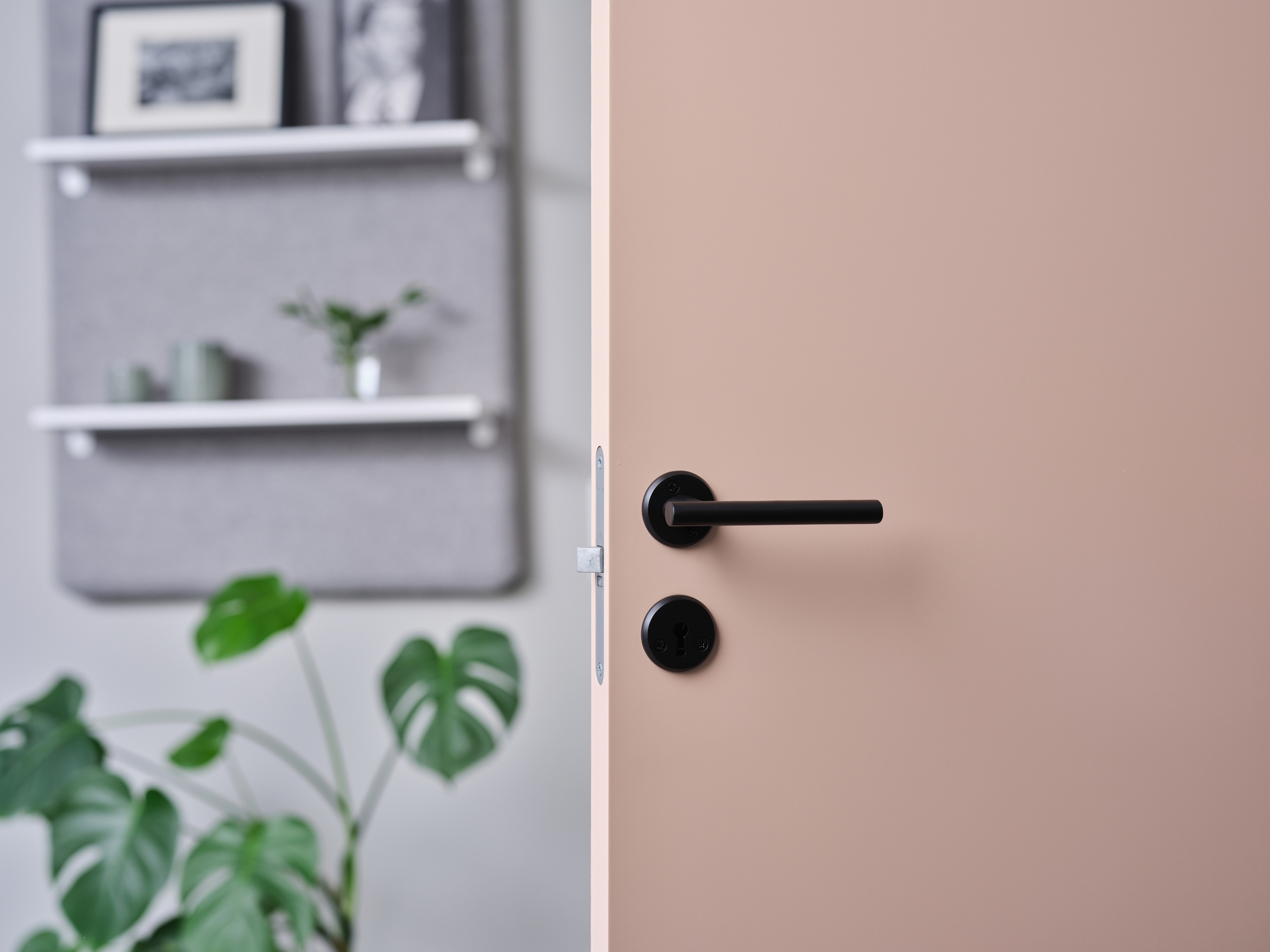 Hurðarhúnn Lyon svartur Habo CC30 inni - 31165