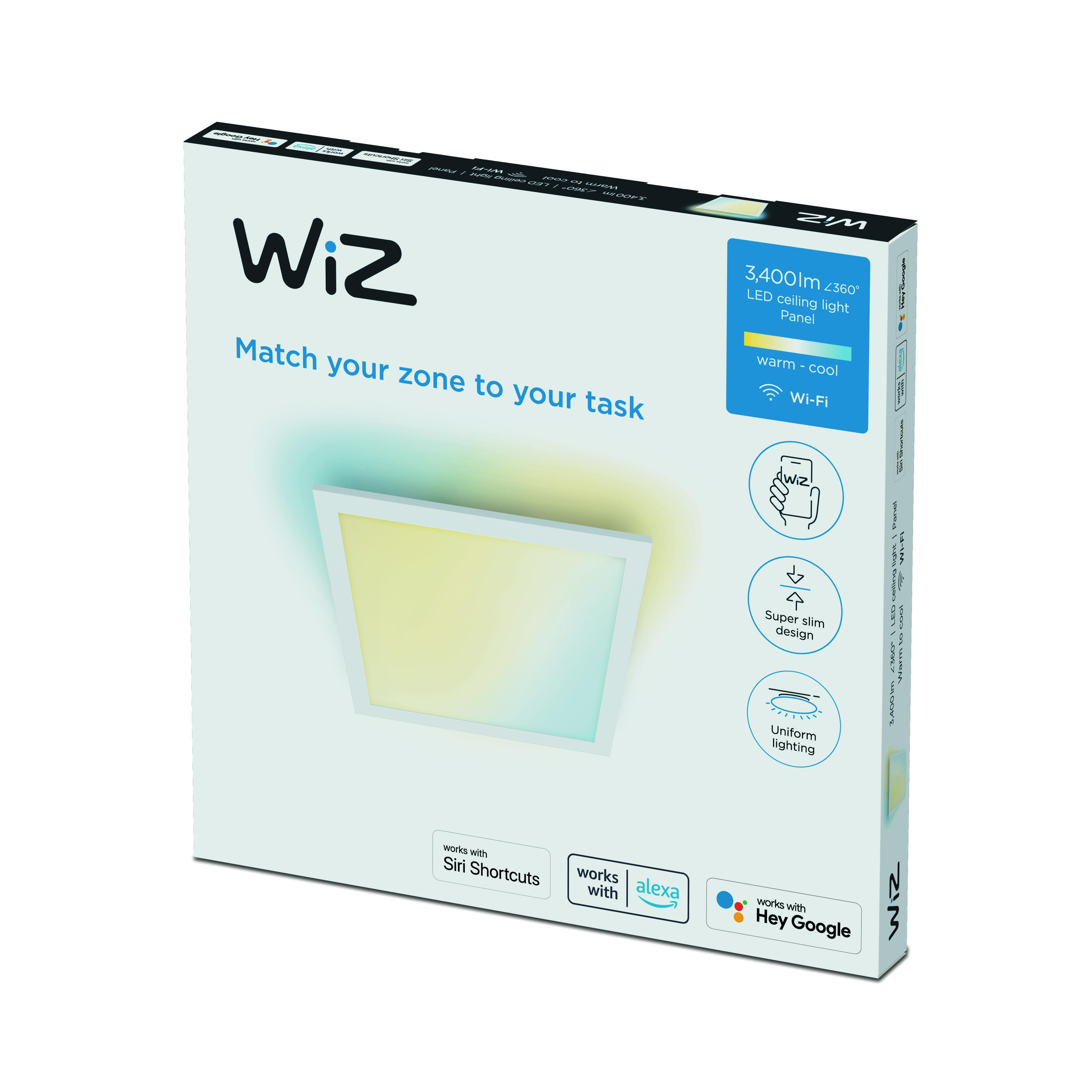 Panel WiZ Ceiling SQ 36W White 27-65K TW