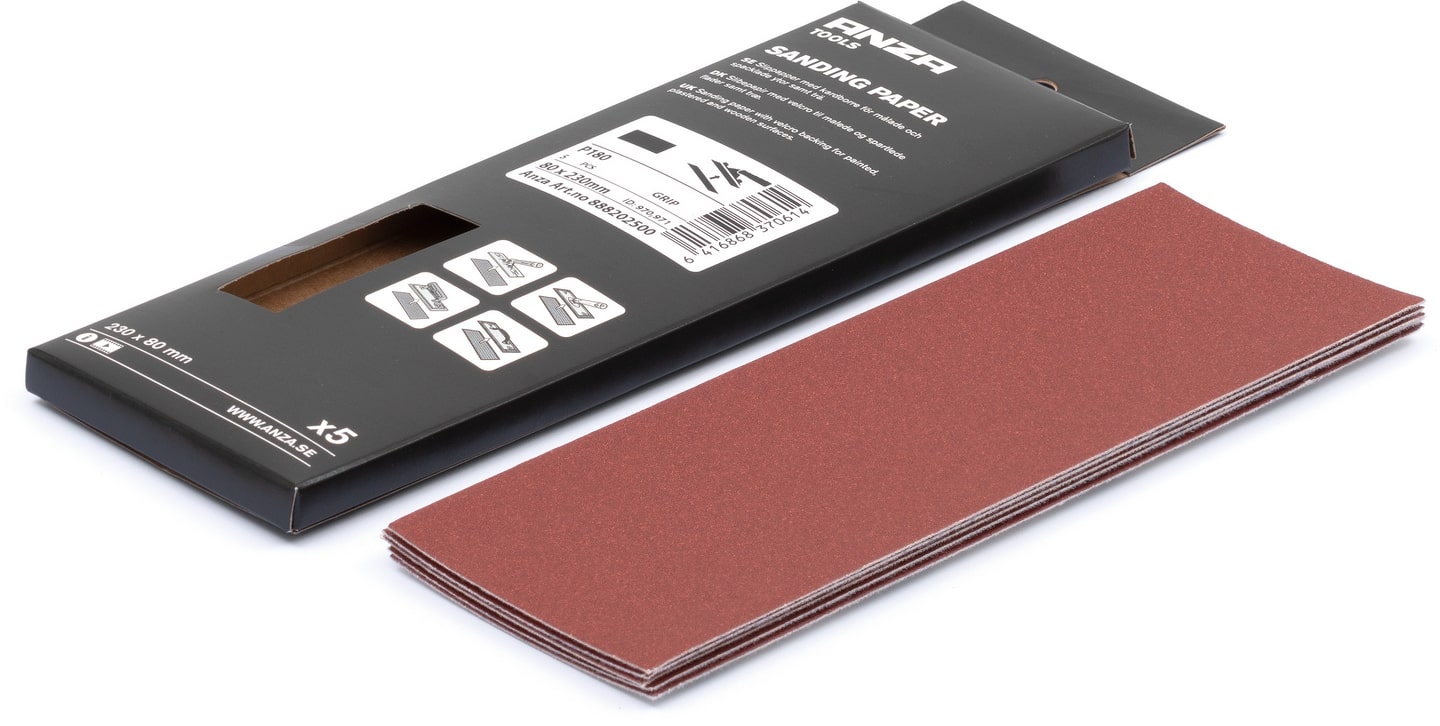 Slípilengja Anza 80 x 230mm P80 5stk
