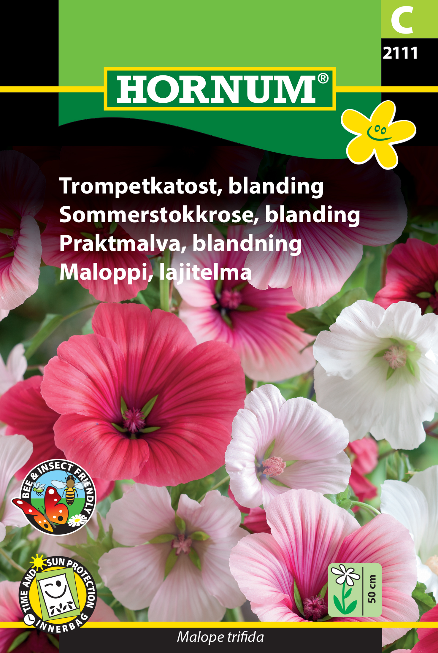 Fræ Hjarðmeyjarblóm Malope trifida