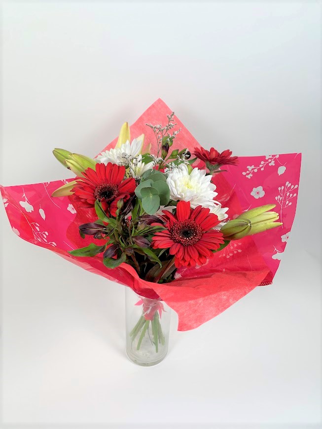 Blandaður blómvöndur miðstærð