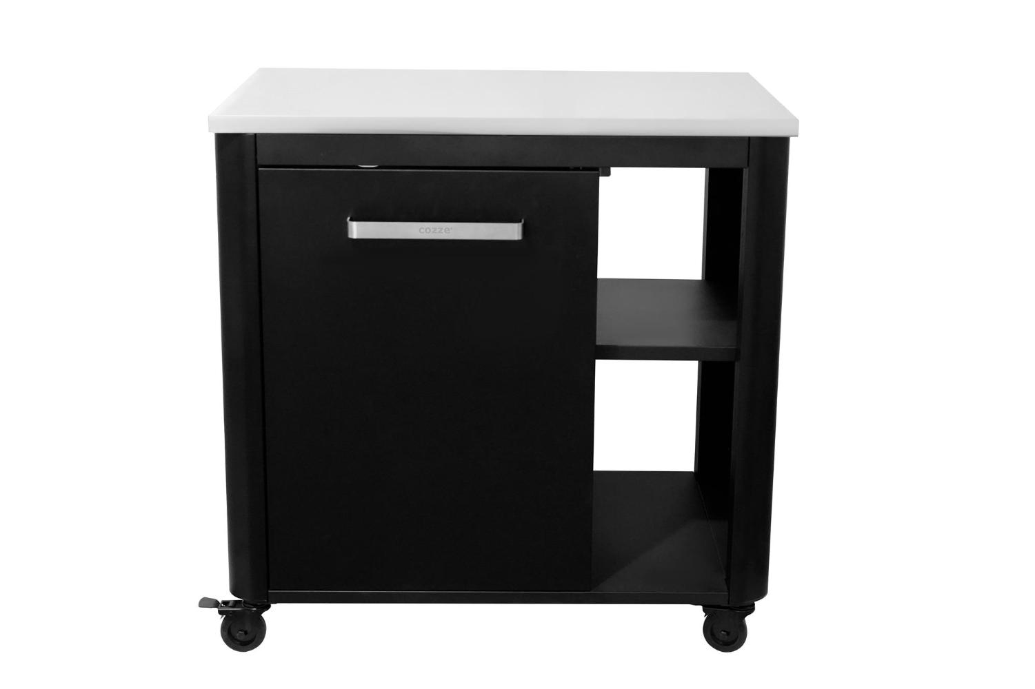 Útiborð Cozze m/ skáp & 2 hillum L935 mm