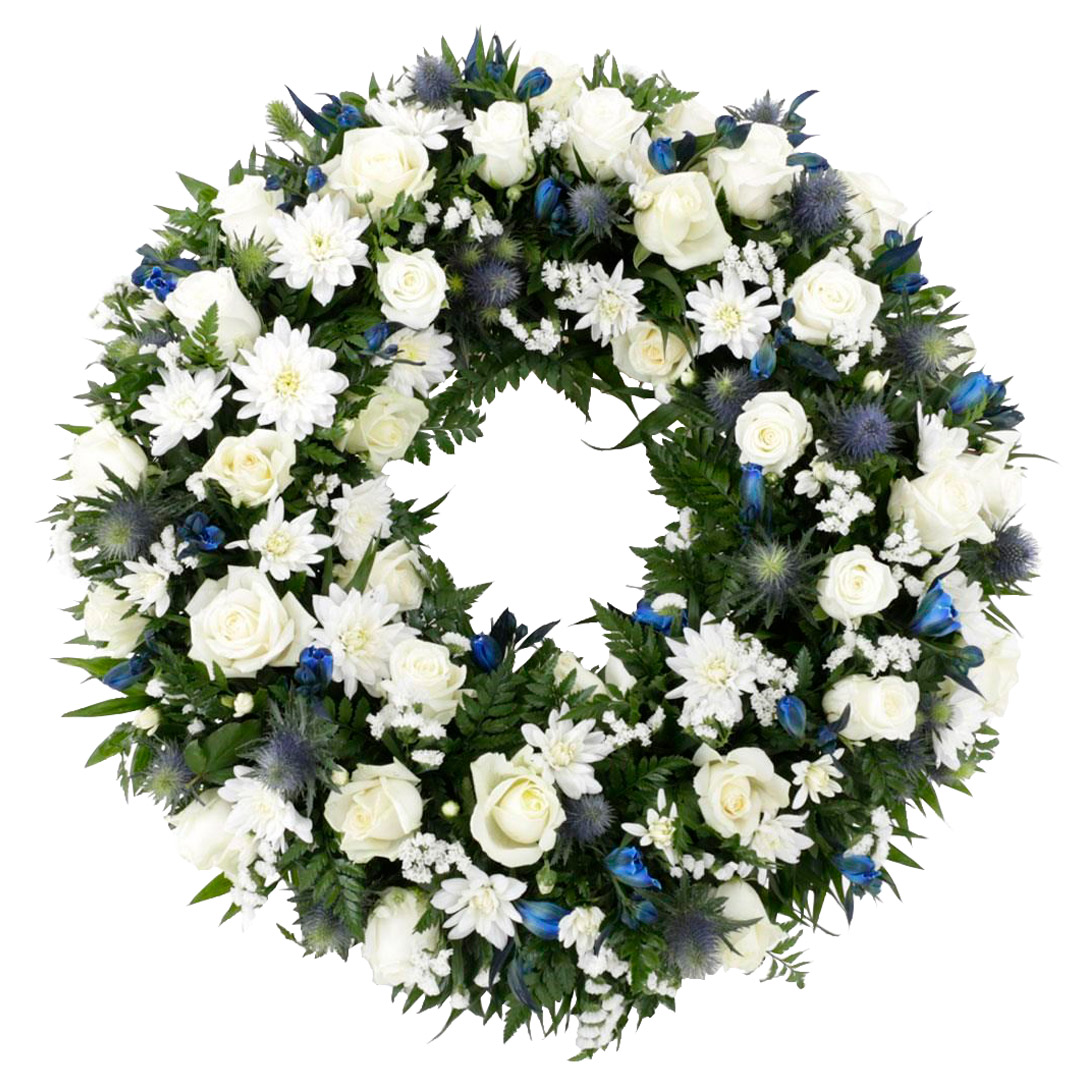 Hringskreyttur útfararkrans 60cm