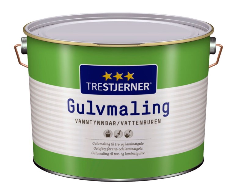 Gólfm. Trestjerner Gulvmaling 9L A