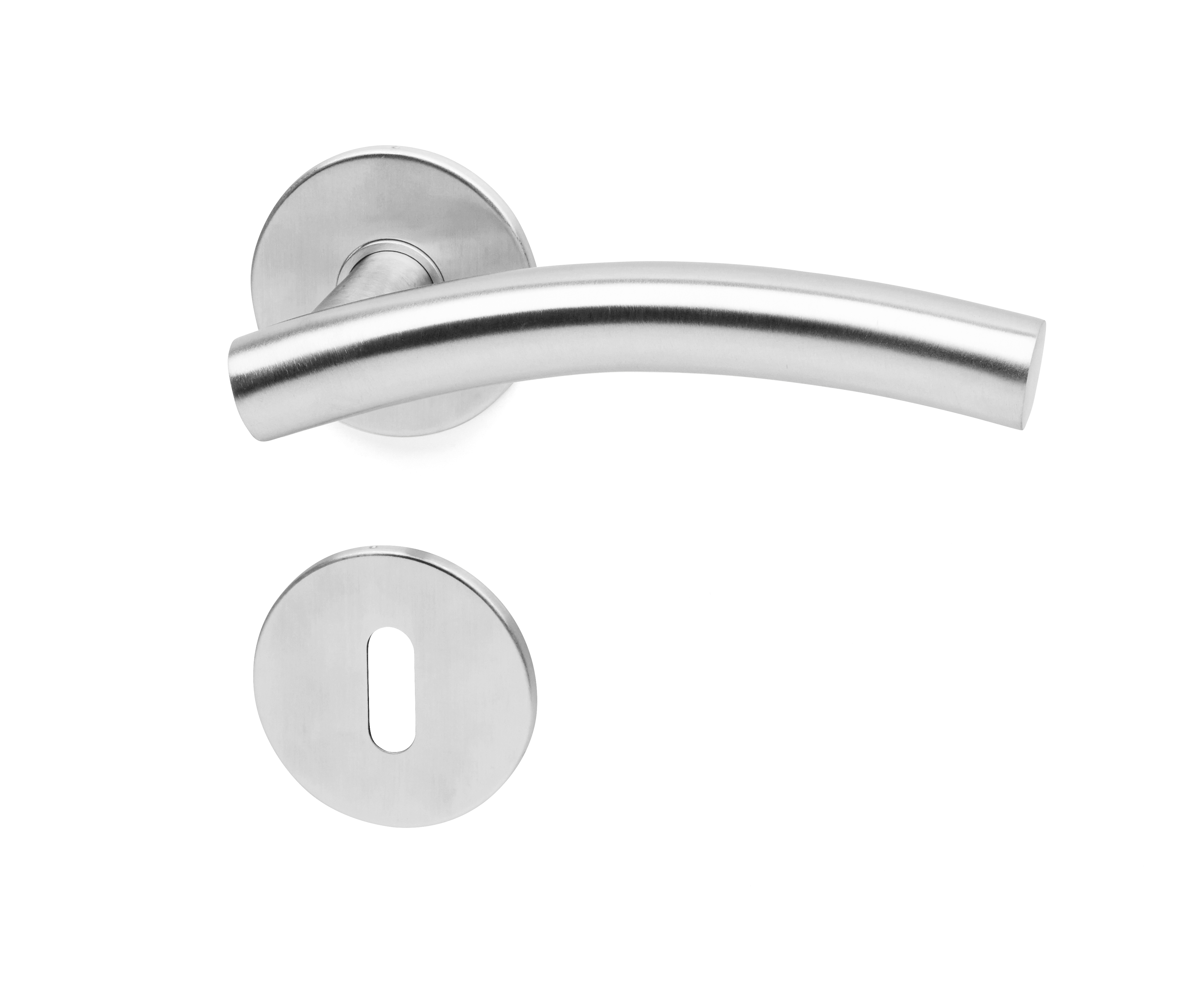 Hurðarhúnn 19 mm ryðfr. m.lykillauf CC30 & CC38 inni