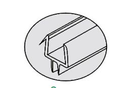 Þéttilisti á baðvæng 8 mm -1040 mm