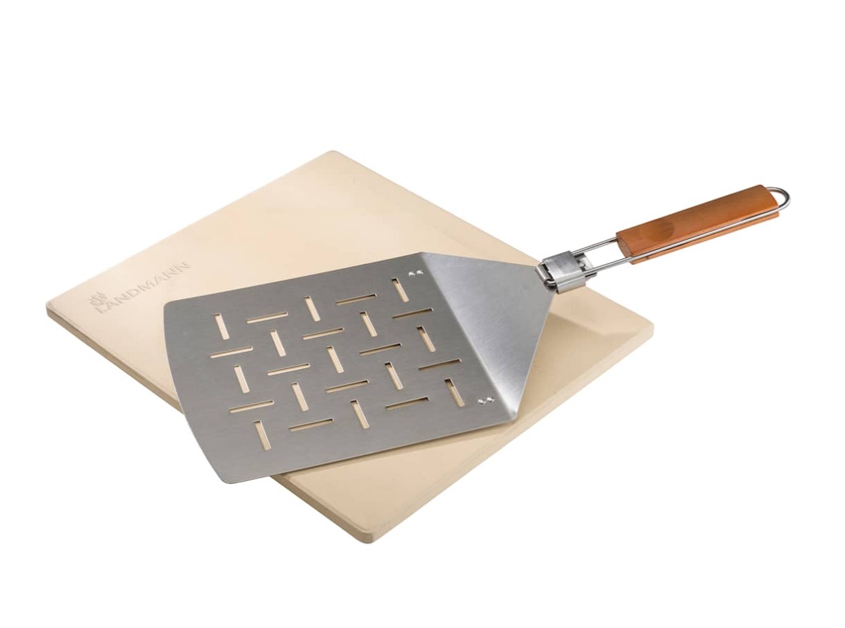 Landmann pizzasteinn ferh m/spaða 32x32cm