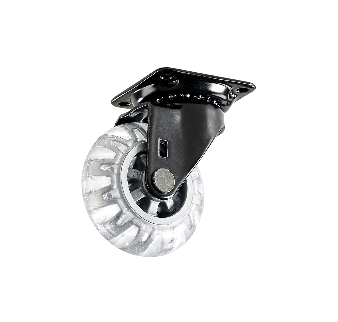 Hjól 50 mm glært með snúning ber 40 kg