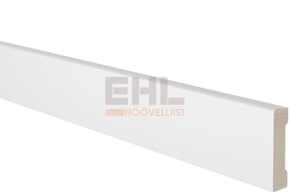 GÓLFLISTI 12X58 HVÍTLAKKAÐUR 2.7