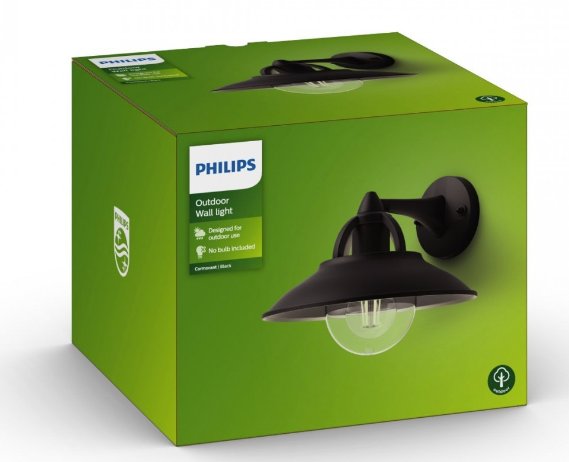 Cormorant veggljós svart 1 *42W, 230V