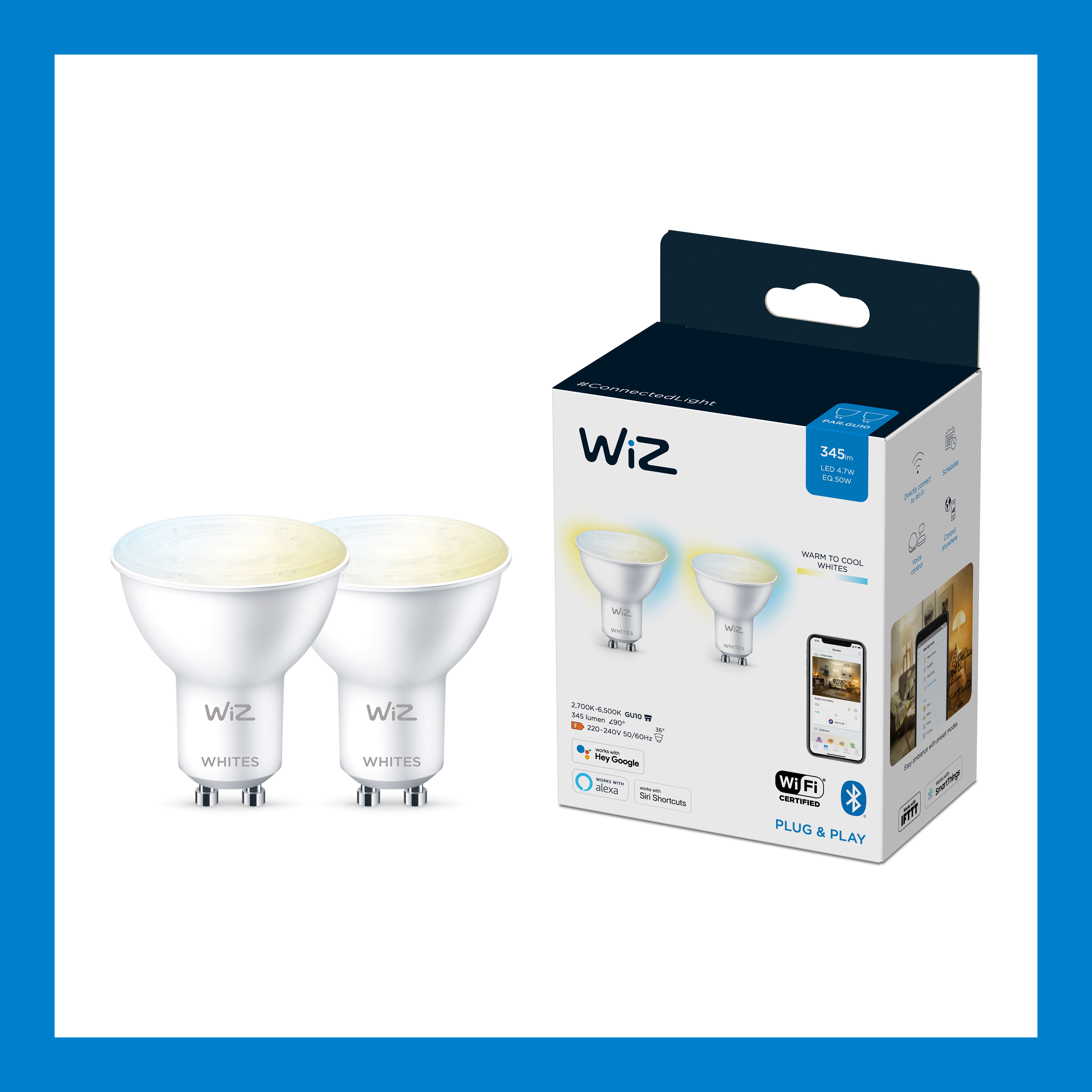 WIZ Kastarapera Gu10 amb 2Pack