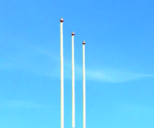 Fánastöng 8 metra án fylgihluta