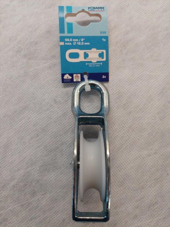 Blökk 50 mm einföld Pösamo