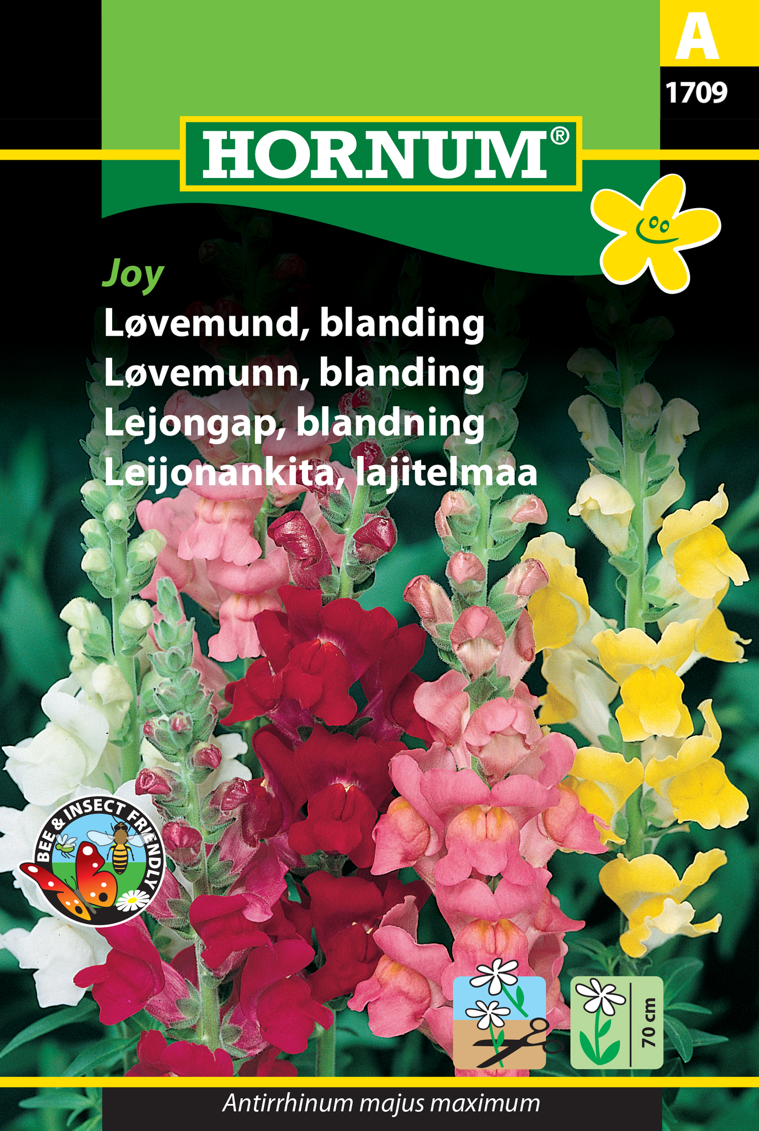 Fræ Ljónsmunnur Antirrhinum majus maximum Joy