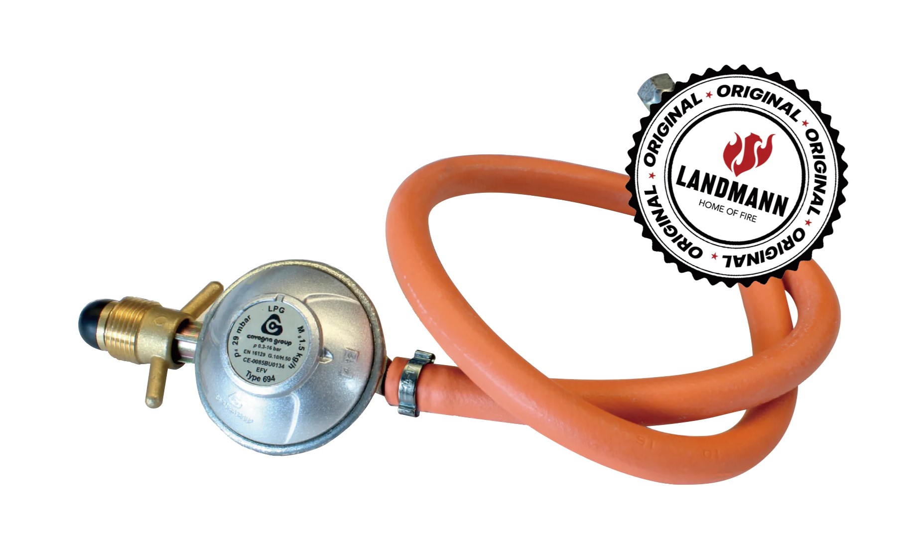 Þrýstijafnari, slanga og hosukl  30 Mbar