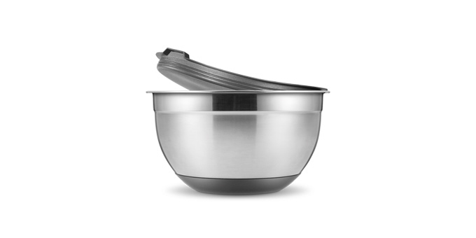 Stálskál með loki Grand Chef  1,5 lítra
