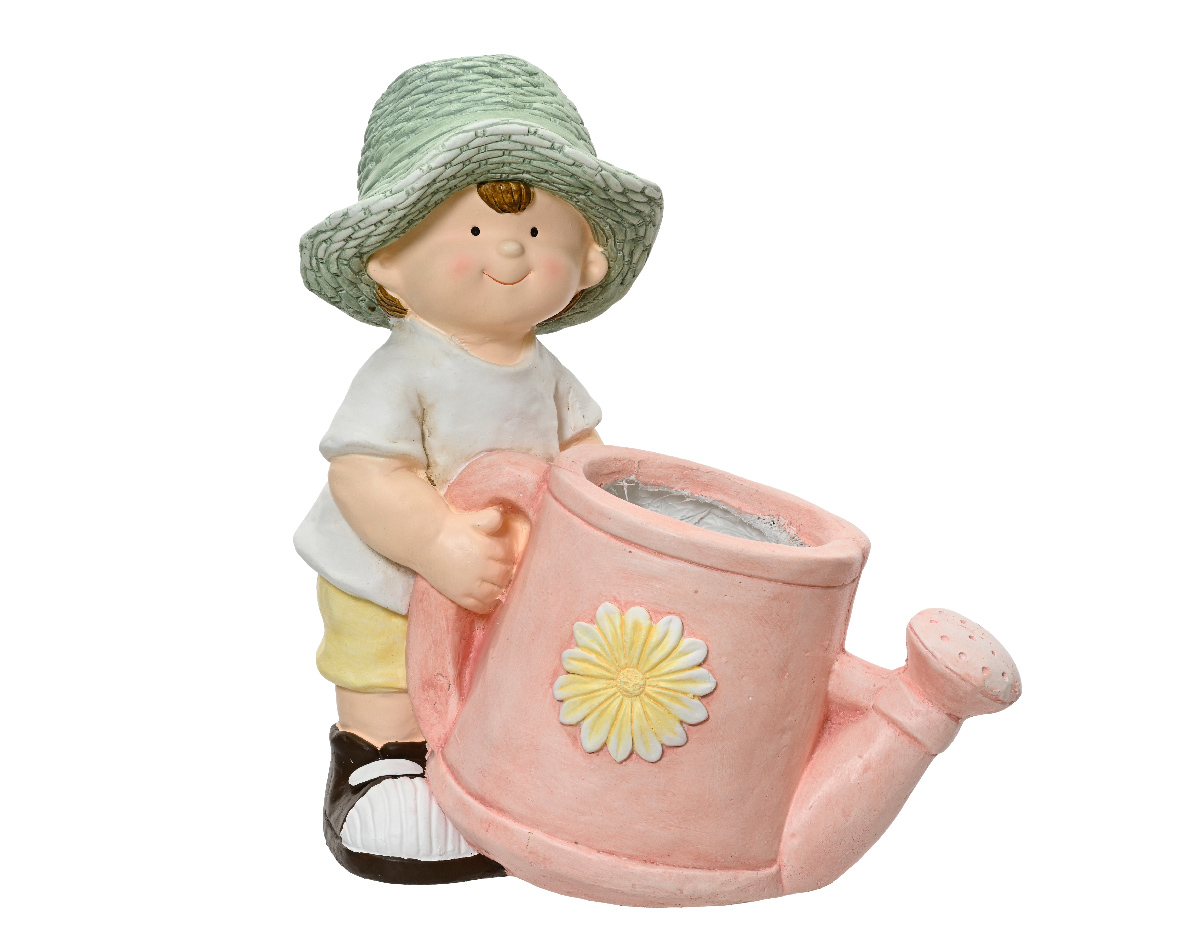 Pottur drengur með vökvakönnu 23*37,5*h40,5cm