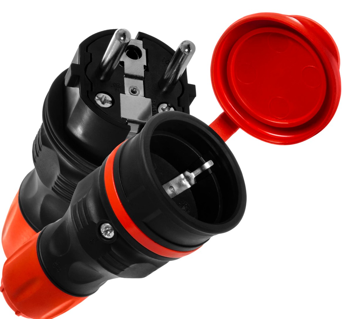 KLÓ OG HULSA EXTREME IP54 SVART/RAUTT W-98862