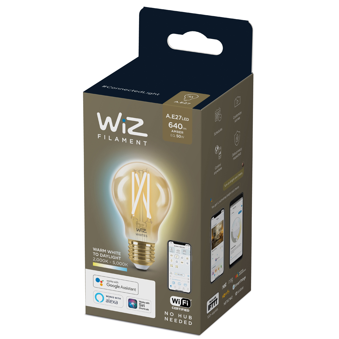 WIZ Alm ljósapera filament 50w E27 gold amb