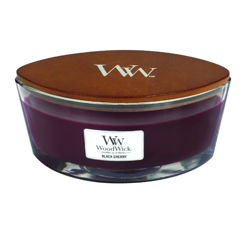 Ilmkerti WoodWick Black Cherry Ellipse