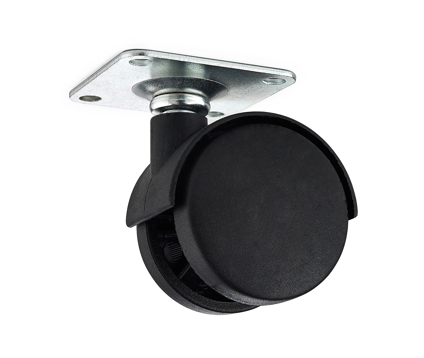 Hjól 40 mm svart fast ber 30 kg