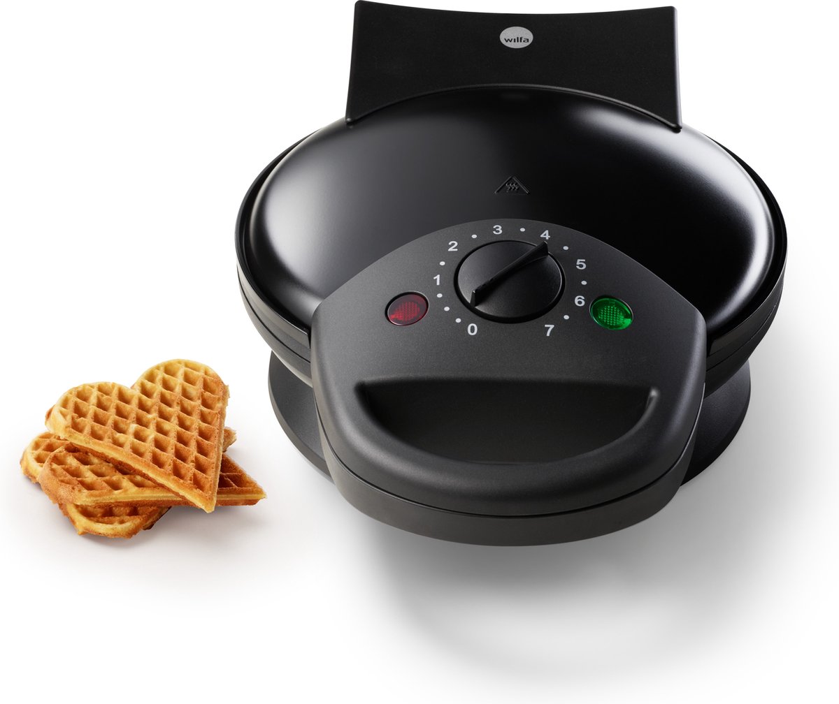 Vöfflujárn Wilfa einfalt 1400W svart