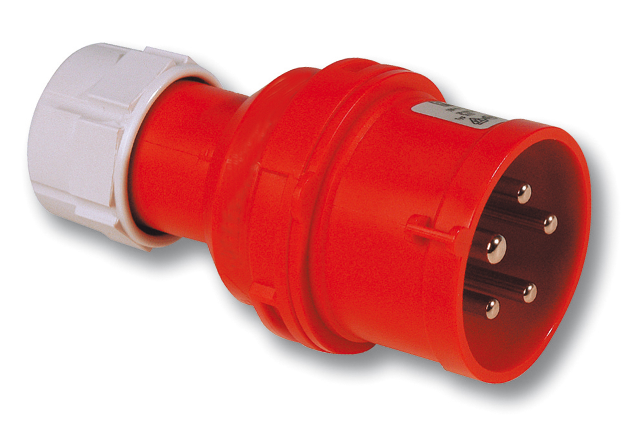 FASVÍXLUNAR KLÓ 32A 5P 6h FV432-6S IP44 RAUÐ 3P+N+J KL.6