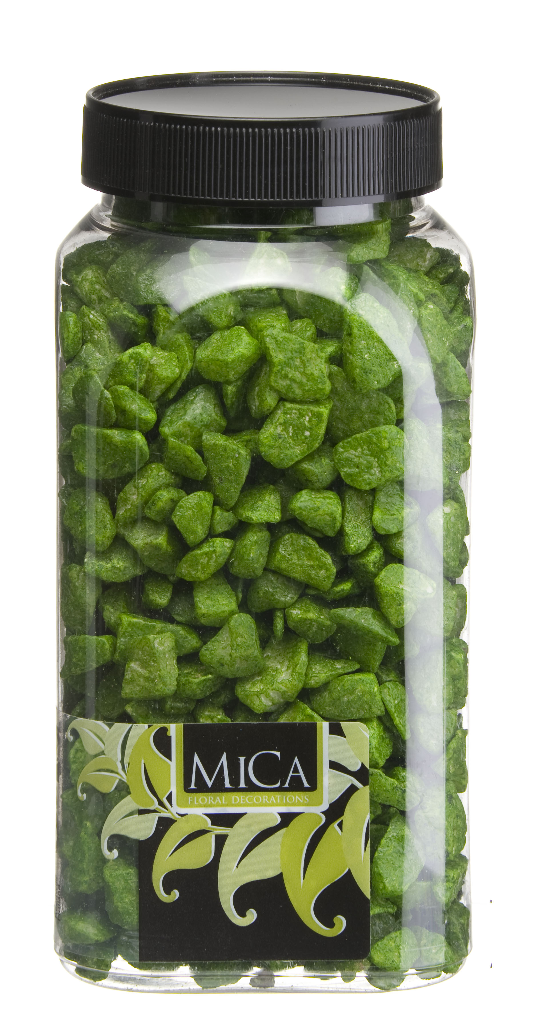 Skrautsteinar 650ml grænir