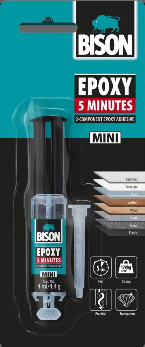 Lím Bison epoxy 5 mín 4ml