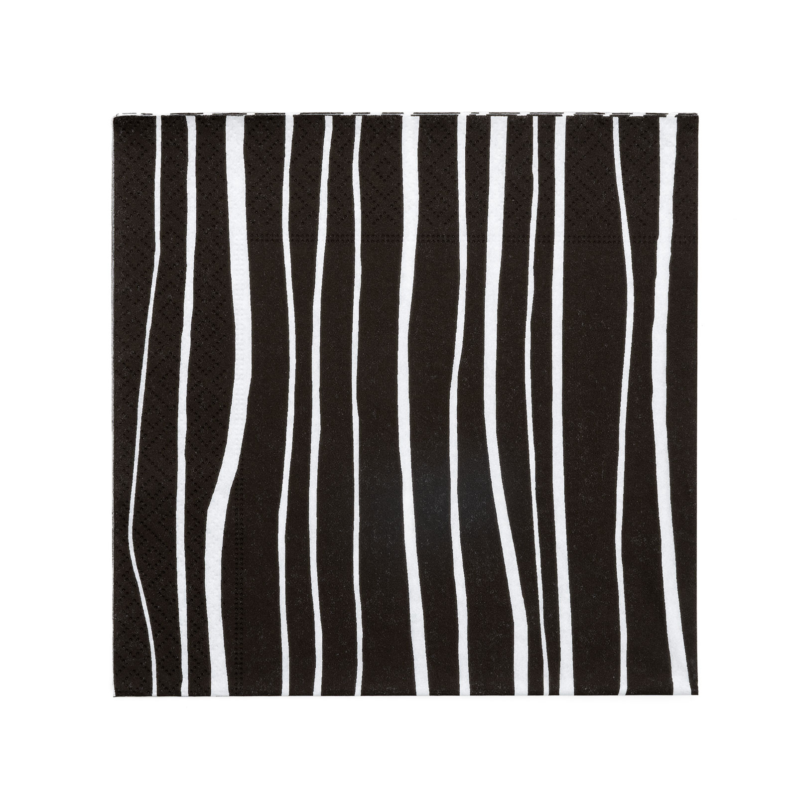 Hekla servíettur Rendur svartar