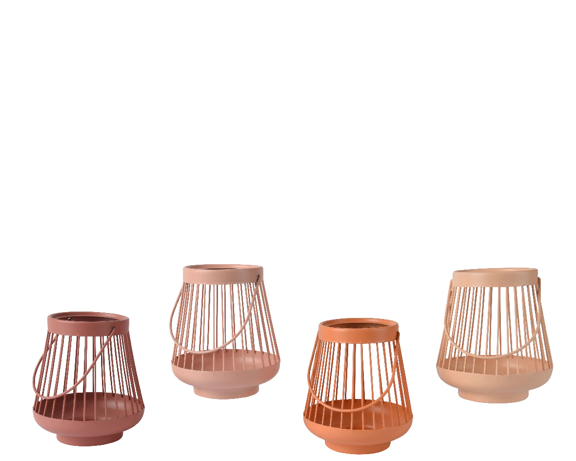 Kertalugt úr járni 13*h15,5cm ýmsir litir