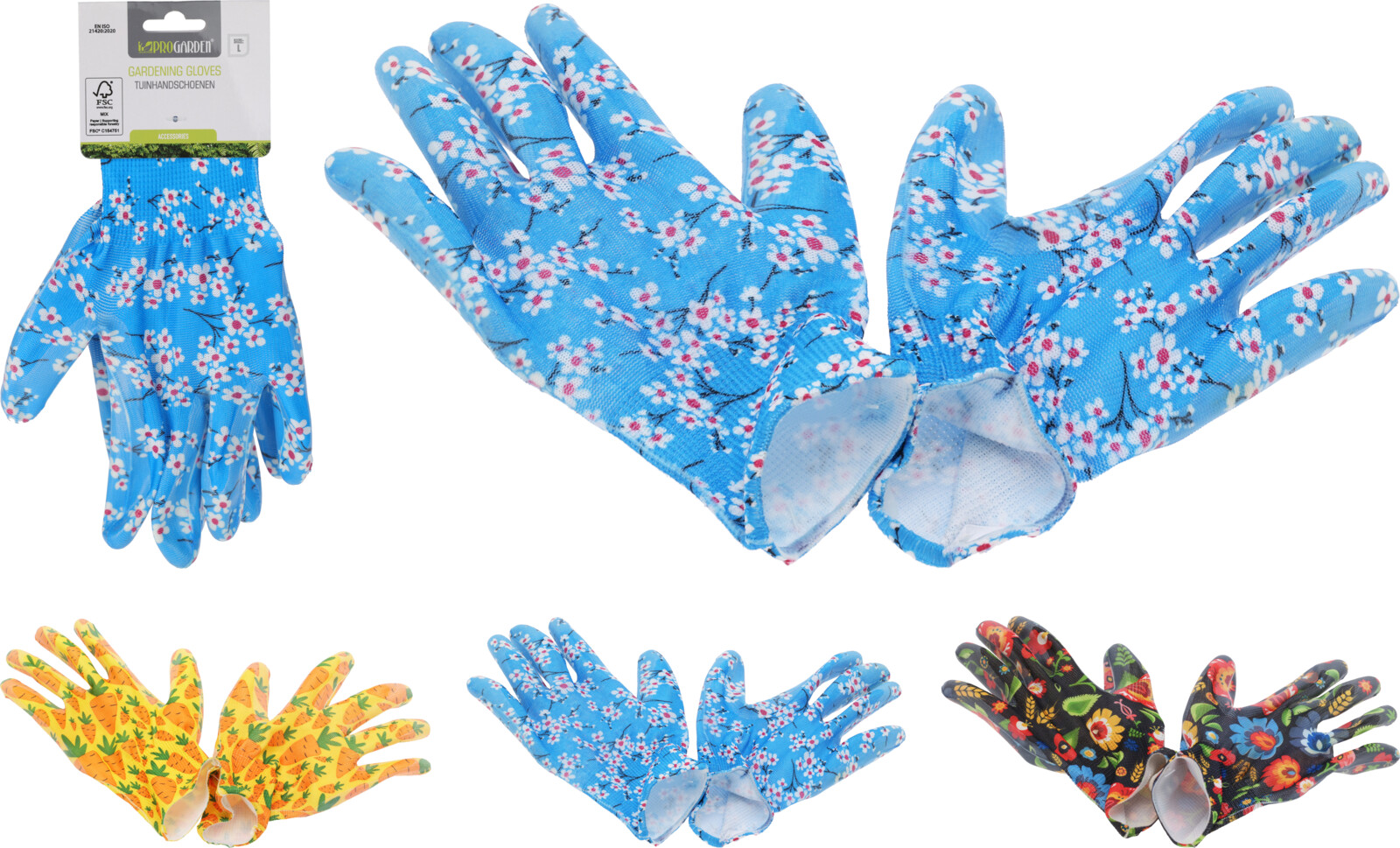 Garðhanskar kvenna 3 litir