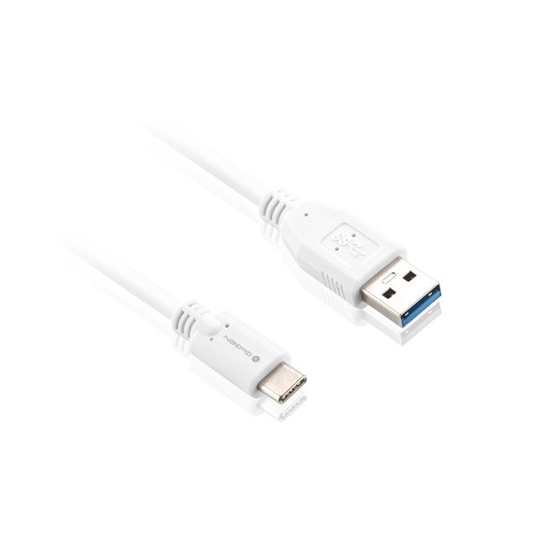 Gogen USB A í USB C snúra hvít 1m