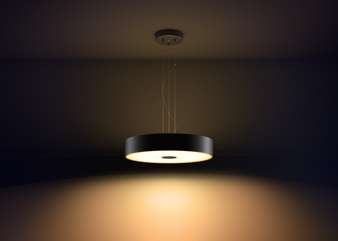 Hue Fair hangandi loftljós sv,fjarst/gler