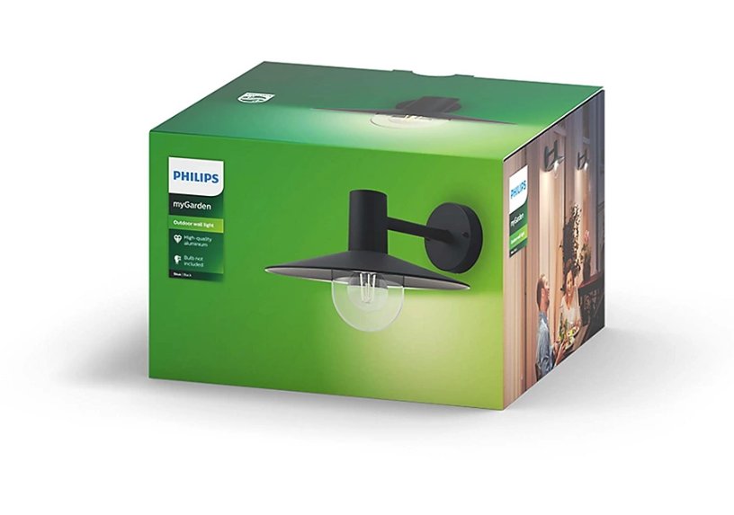 Skua Veggljóst svart, 1*42W, 230V