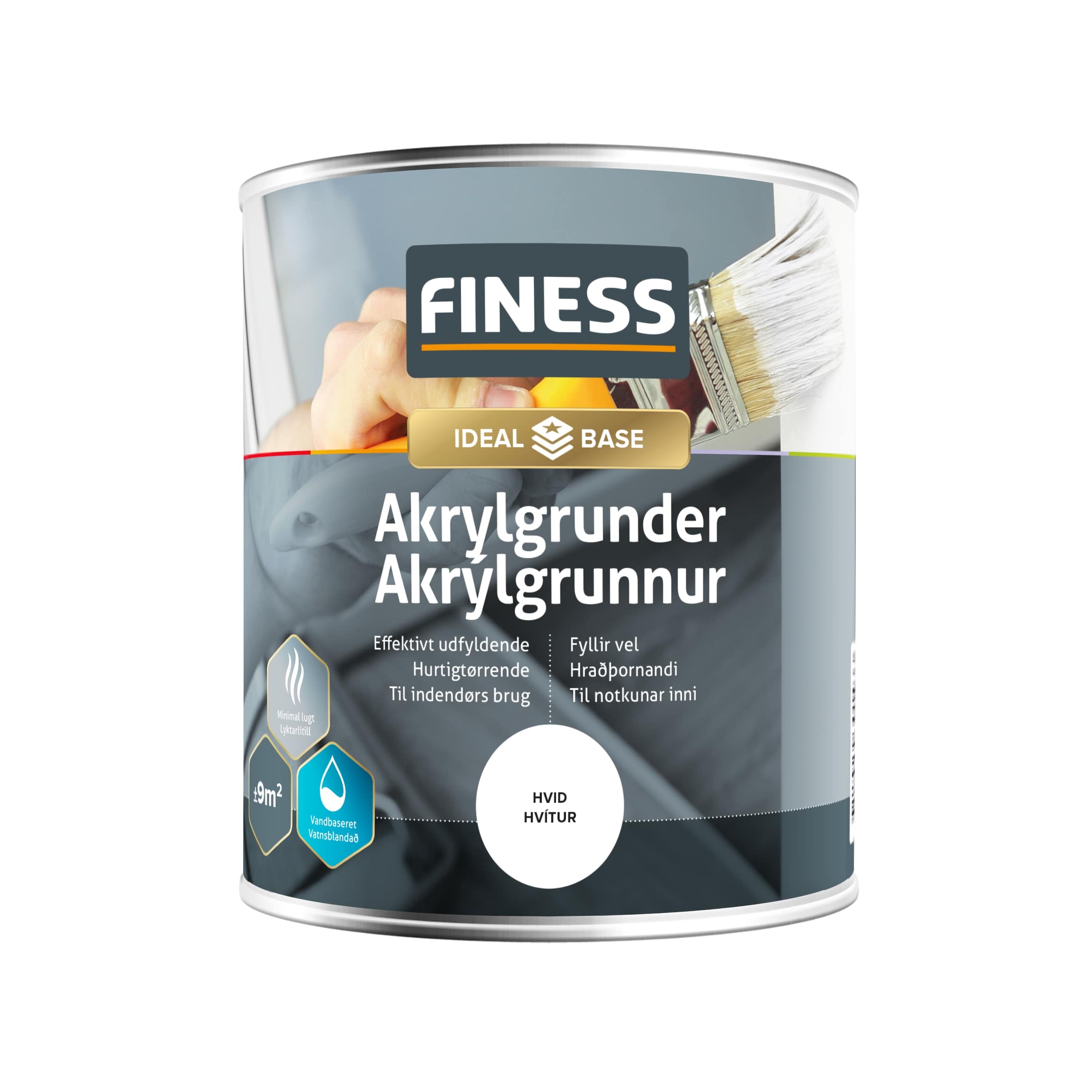 Grunnur akrýl Finess hvítur 750ml