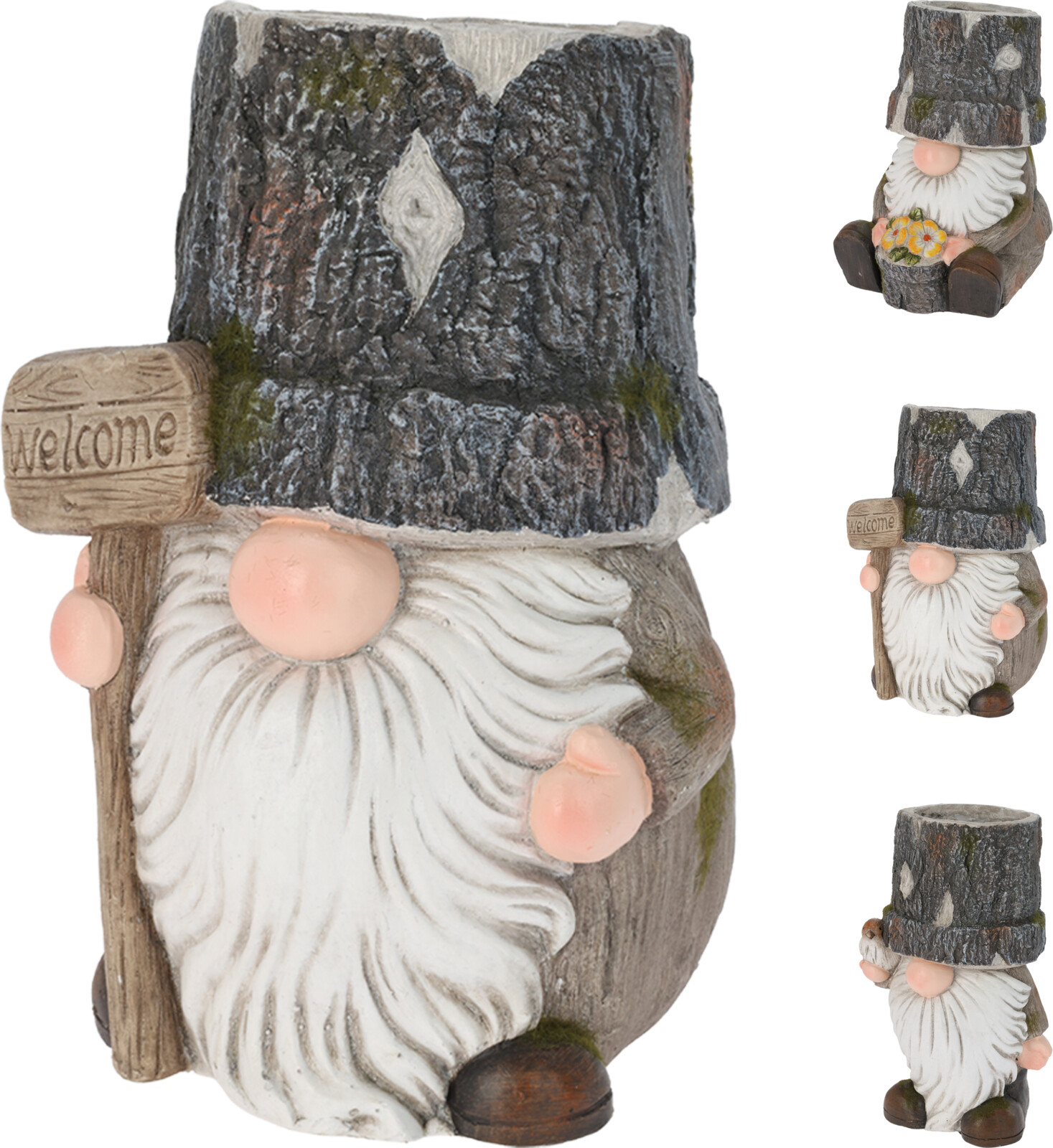 Blómapottur garðálfur 3 gerðir 23*20,5*h32cm