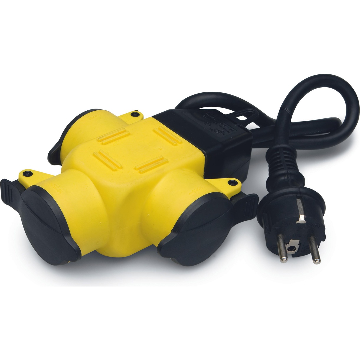 FJÖLTENGI ÚTI 3F.GUL 0.5M M/LOKI IP44, H07RN-F 3X1,5  230V/1