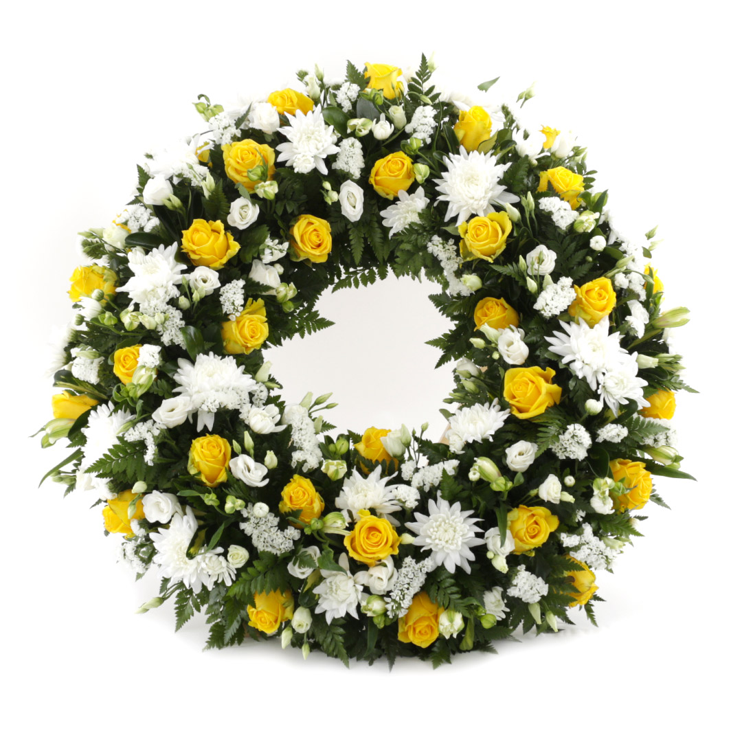 Hringskreyttur útfararkrans 60cm