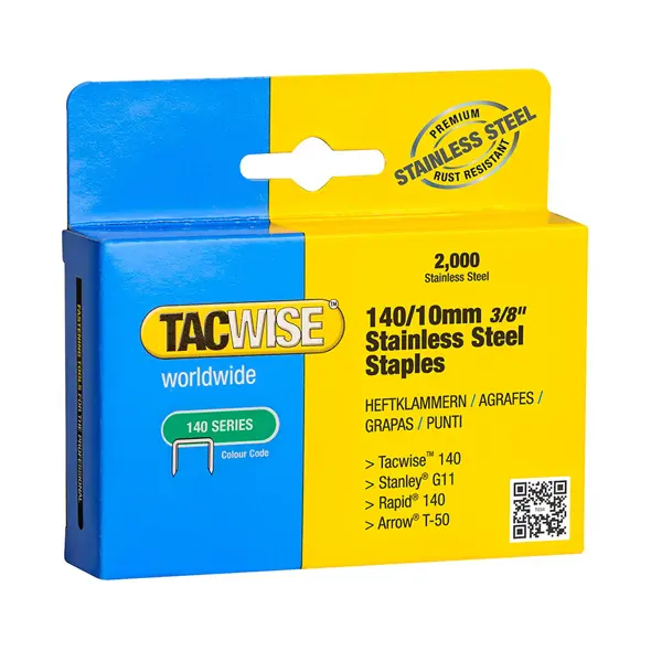 TACWISE Hefti 140/10mm 2000 stk ryðfrí - Húsasmiðjan