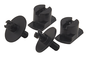 Myndafesting Svört, 2 stk  f/Hljóðdempandi plötu