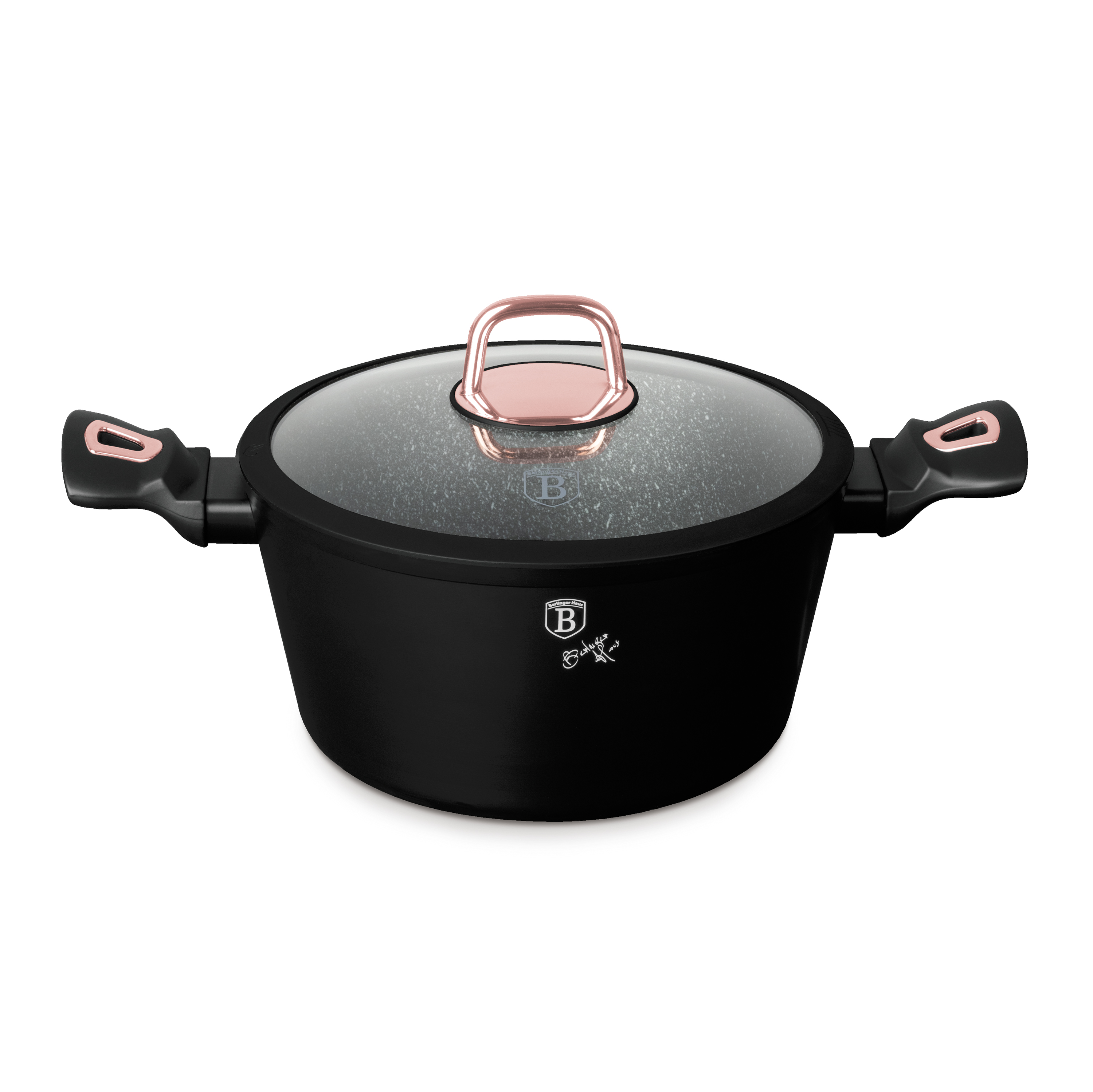 Pottur m.loki 24 sm, Black Rose