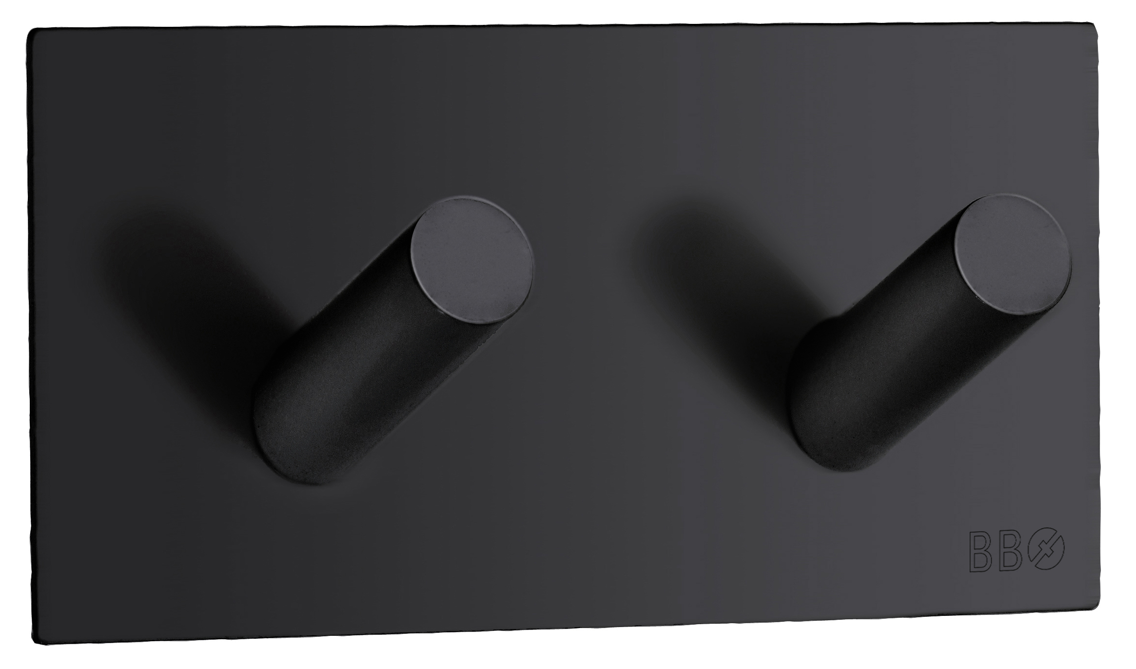 Tvöfaldur snagi kantaður, svart