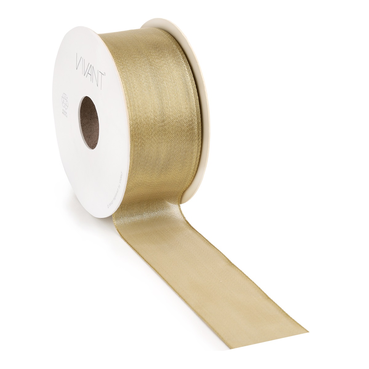 Borði 15m Metalize 38mm gull