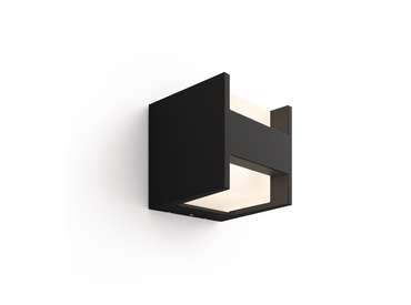 Hue Fuzo vegglampi upp/niður svart, dimm