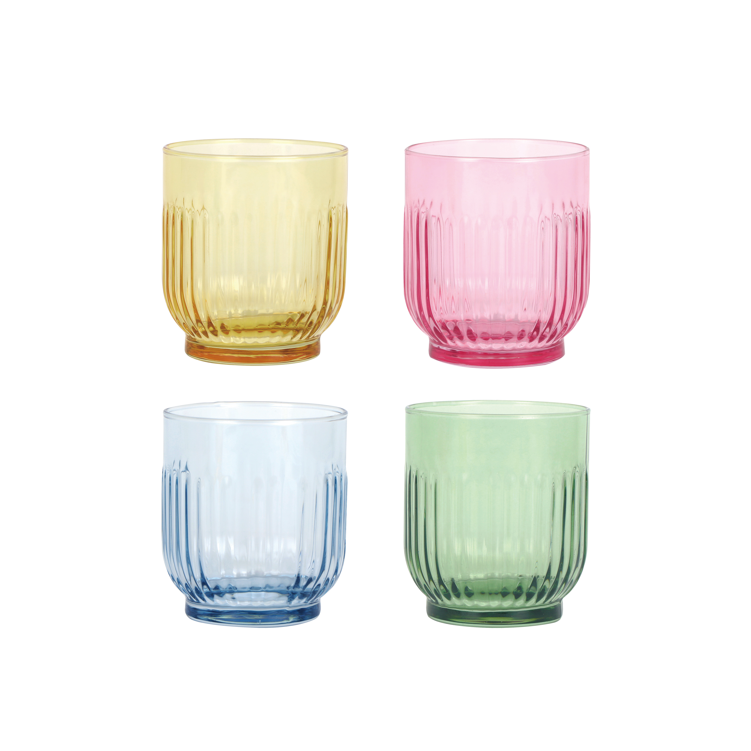 Vatnsglös í litum 4 stk