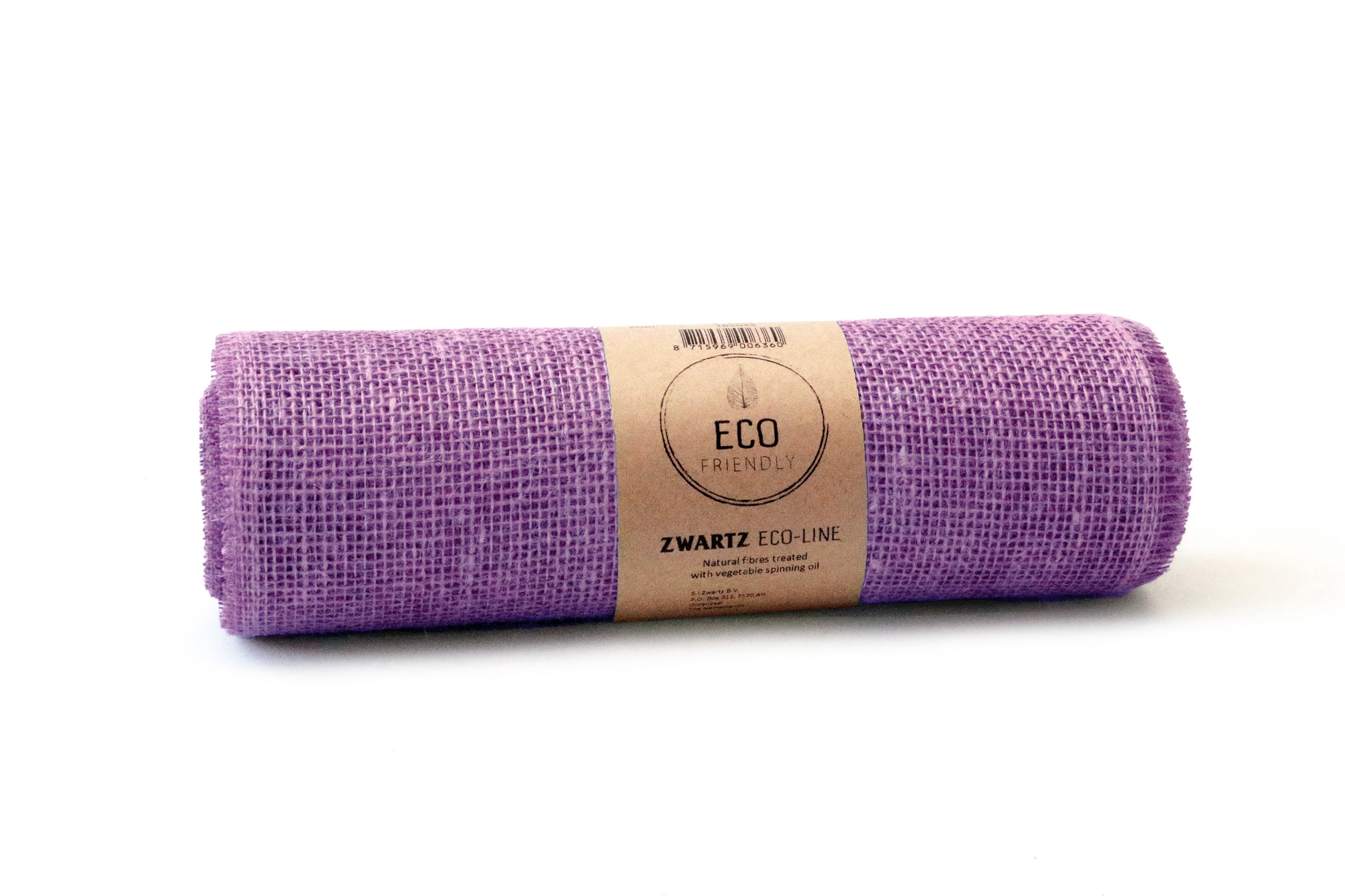 Efni Jute borðrenningur 30cm*5m lavender lill