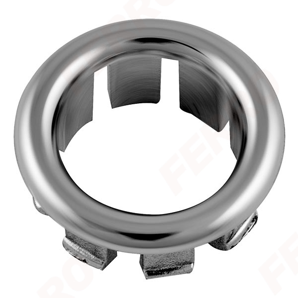 Rósetta á yfirfall 19mm króm