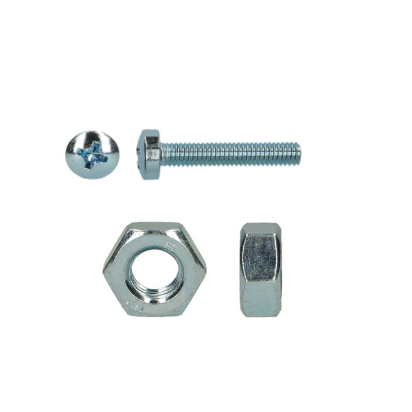 Maskínuskrúfa + Ró D965/934 M4x25 UZ RG 13stk